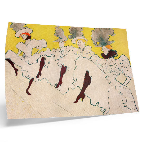 Arte de pared La compañía de Mademoiselle Eglantine (1896) impresión de alta resolución de Henri de Toulouse-Lautrec
