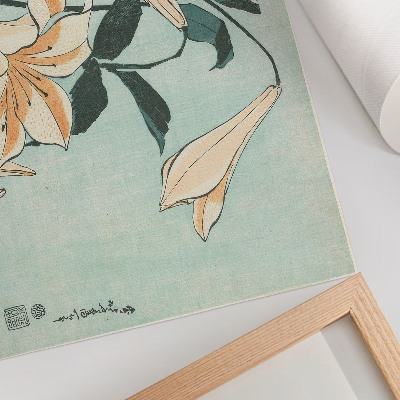 Lámina para cuadro Lirios (ca. 1833-1834) en alta resolución de Katsushika Hokusai