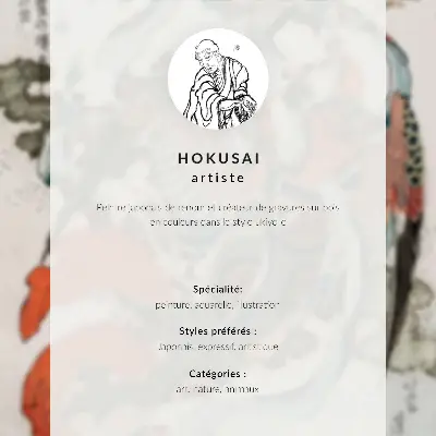 Lámina para cuadro La hortensia y la golondrina de Hokusai grabado en madera a color de 1833