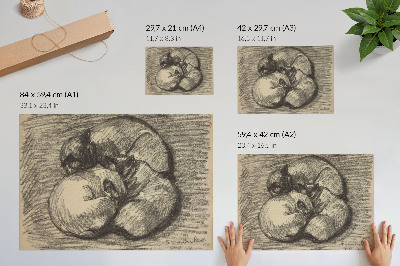 Arte de pared Gatos; Tsching, Batzar y Blanc-Blanc, impresión de alta resolución de Théophile Alexandre Steinlen.