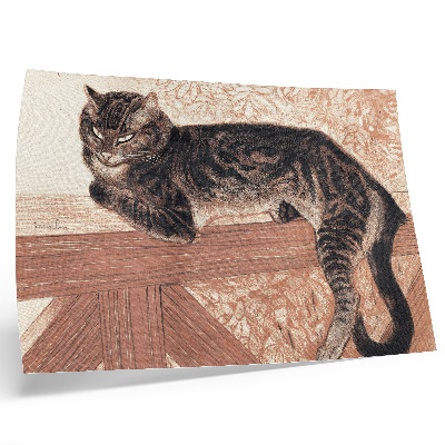 Póster Gato en una balaustrada, de Théophile-Alexandre Pierre Steinlen