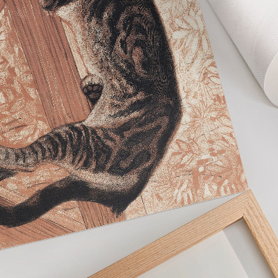 Póster Gato en una balaustrada, de Théophile-Alexandre Pierre Steinlen