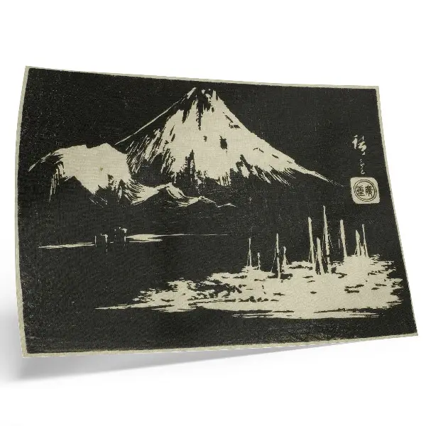 Arte de pared Seikenji Fuji de la serie Espejo de calcos de vistas de las provincias