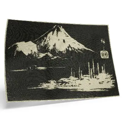 Arte de pared Seikenji Fuji de la serie Espejo de calcos de vistas de las provincias