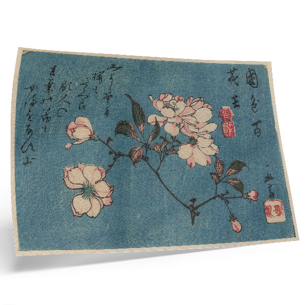 Póster Grabado en madera (nishiki-e); tinta y color sobre papel de Utagawa Hiroshige.
