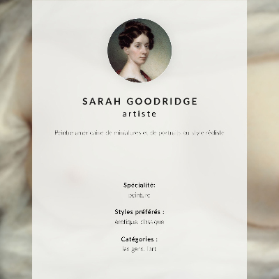 Arte de pared Los senos de una mujer al descubierto: la belleza revelada (1828) de Sarah Goodridge