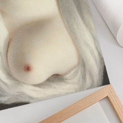 Arte de pared Los senos de una mujer al descubierto: la belleza revelada (1828) de Sarah Goodridge