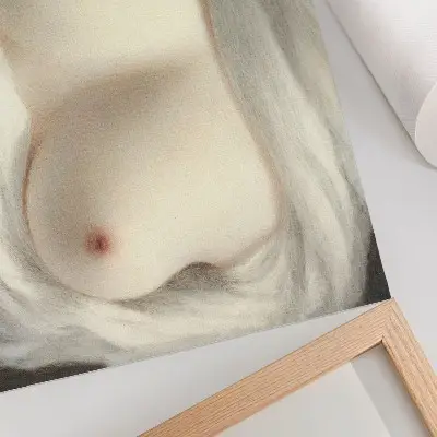 Arte de pared reproducción de la obra Los senos de una mujer al descubierto la belleza revelada de 1828 por Sarah Goodridge