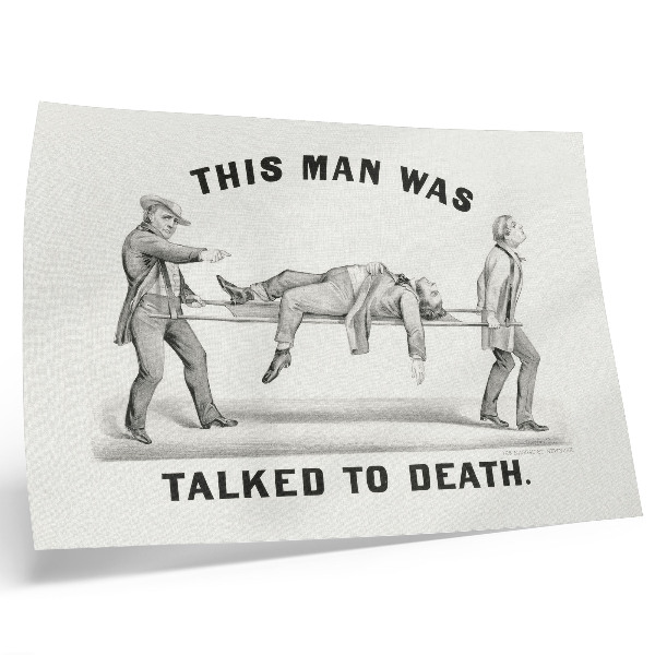 Lámina para cuadro Este hombre fue aturdido hasta la muerte (1873), ilustración de archivo