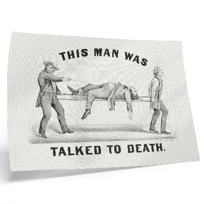 Lámina para cuadro Este hombre fue aturdido hasta la muerte (1873), ilustración de archivo