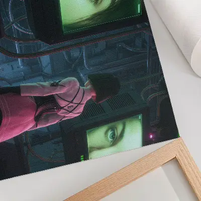 Arte de pared ilustración digital de una mujer