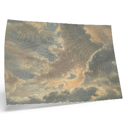 Póster Nubes en el cielo en tonos grises y beige.