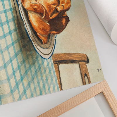 Póster Naturaleza muerta con un plato de pastel, de Egon Schiele.