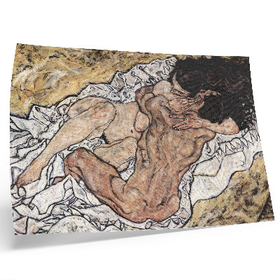 Lámina para cuadro El abrazo (1917) de Egon Schiele