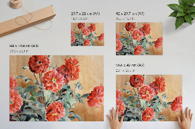 Arte de pared Dalias (1915) de Hannah Borger Overbeck