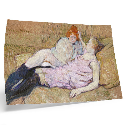 Lámina para cuadro Sofá (ca. 1894–1896) – una pintura de alta resolución de Henri de Toulouse-Lautrec