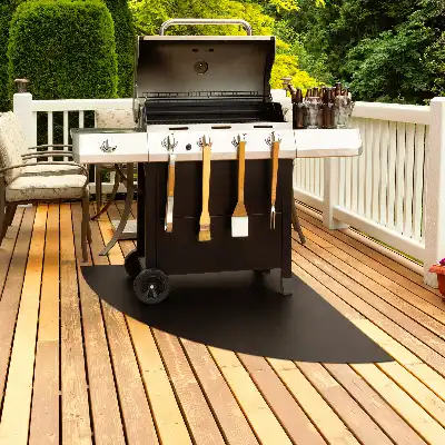 Plancha de acero para barbacoa cuarto de círculo de 100x100 cm