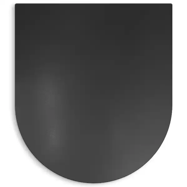 Protector de suelo para barbacoa en forma de semiovalo de 80x70 cm