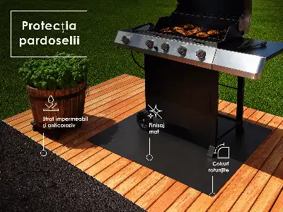 Chapa para barbacoa Medio óvalo 100x100 cm