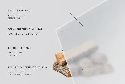 Protector de suelo para estufas en forma de cuarto de círculo y color semitransparente