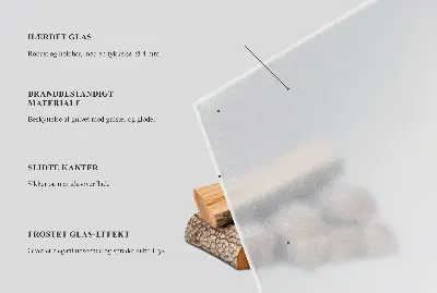 Protector de suelo para estufas en forma de cuarto de círculo y color semitransparente