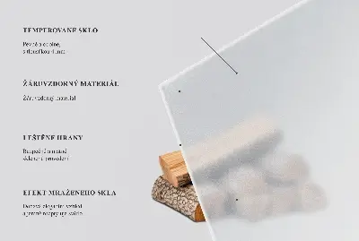 Protector de suelo para estufas en forma de cuarto de círculo y color semitransparente