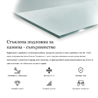 Placa protección suelo estufa hexagonal transparente