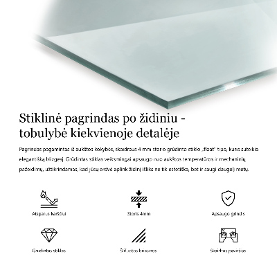 Placa protección suelo estufa hexagonal transparente