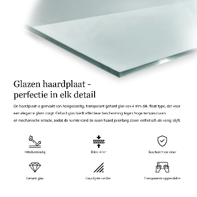 Placa protección suelo estufa hexagonal transparente