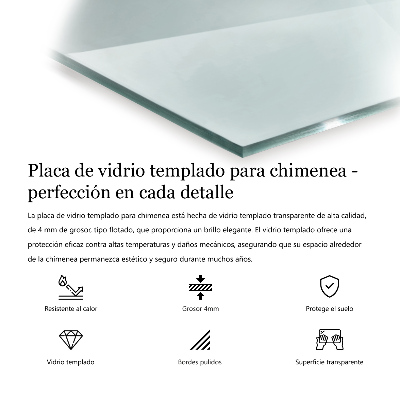 Placa protección suelo estufa hexagonal transparente