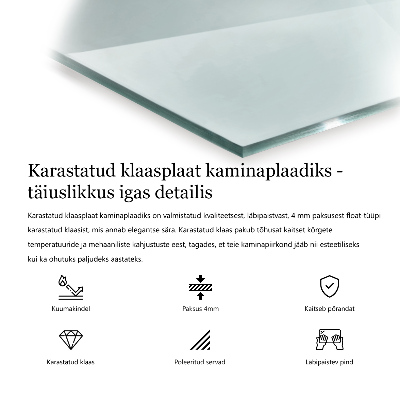 Placa protección suelo estufa hexagonal transparente