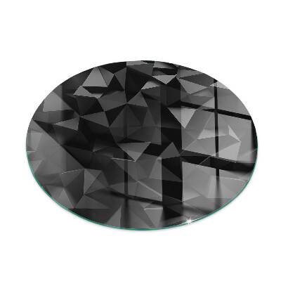 Placa protectora suelo estufa redonda geometría tridimensional