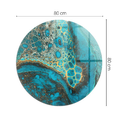 Placa protectora suelo estufa redonda Patrón orgánico abstracto