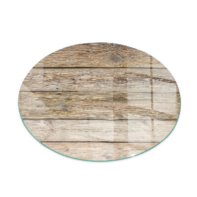 Placa protectora suelo estufa redonda Tablero de madera en el diseño