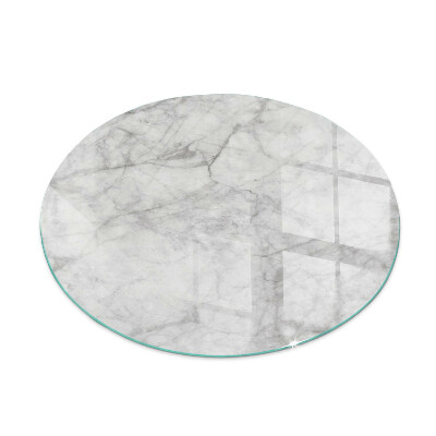 Placa protectora suelo estufa redonda Patrón de textura de mármol