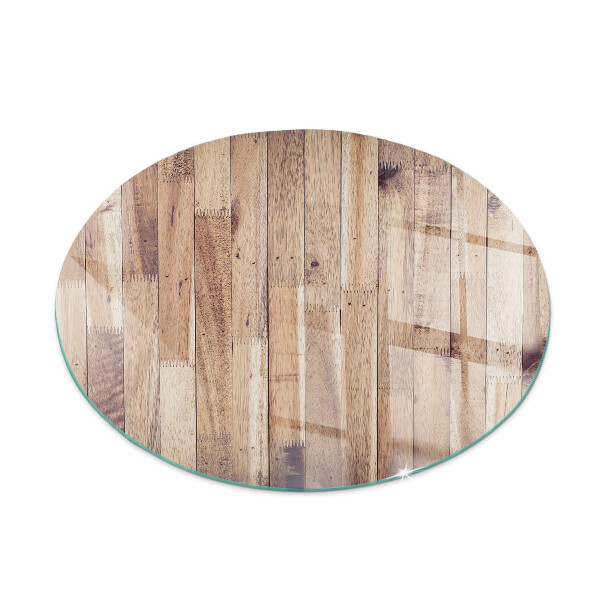 Placa protectora suelo estufa redonda Tablero de madera en el diseño