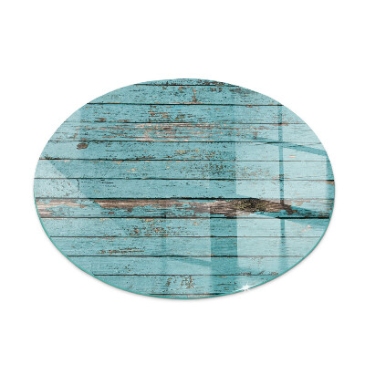 Placa de vidrio para chimenea redonda Tablas de estilo rústico