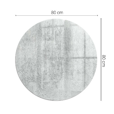 Placa protectora suelo estufa redonda Textura de hormigón crudo