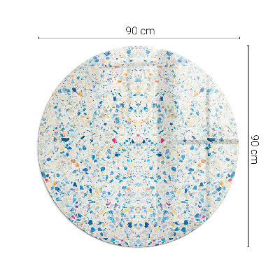 Placa protectora suelo estufa redonda Patrón de textura abstracta