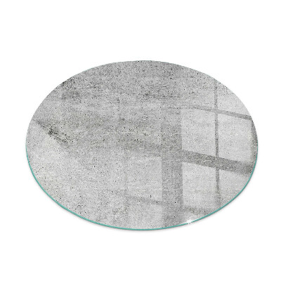 Placa protectora suelo estufa redonda Textura de hormigón crudo