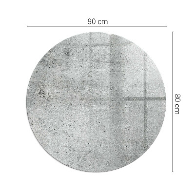 Placa protectora suelo estufa redonda Textura de hormigón crudo