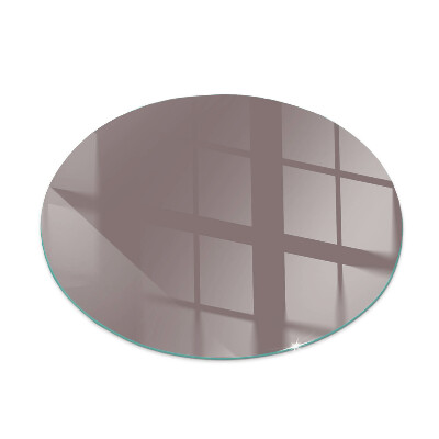 Placa de vidrio para chimenea redonda Color beige