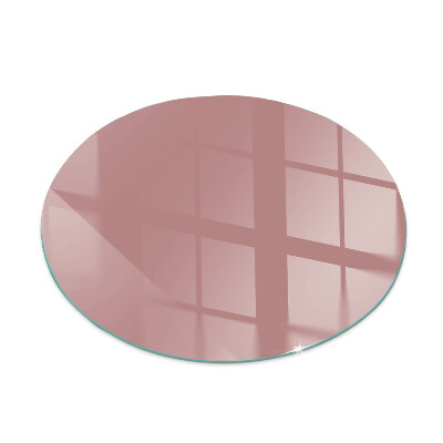 Placa de vidrio para chimenea redonda Color rosa