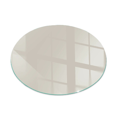 Placa de vidrio para chimenea redonda Color Crema Claro