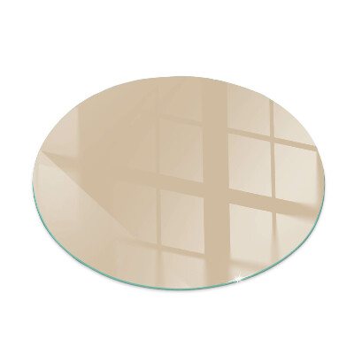 Placa de vidrio para chimenea redonda Color beige