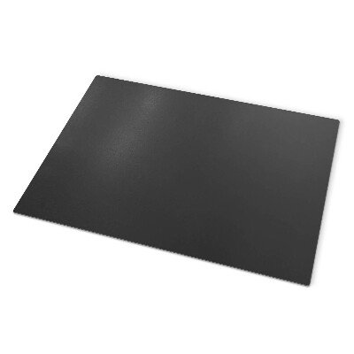 Rectangular protector de suelo para estufas negro en chapa metálica