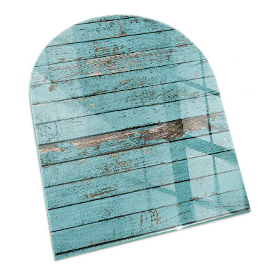 Placa protectora suelo estufa semi-ovalada Tablas de estilo rústico
