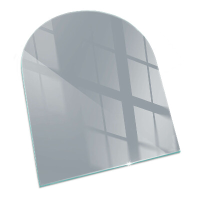 Placa protectora suelo estufa semi-ovalada Color gris