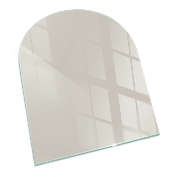 Placa protectora suelo estufa semi-ovalada Color Crema Claro