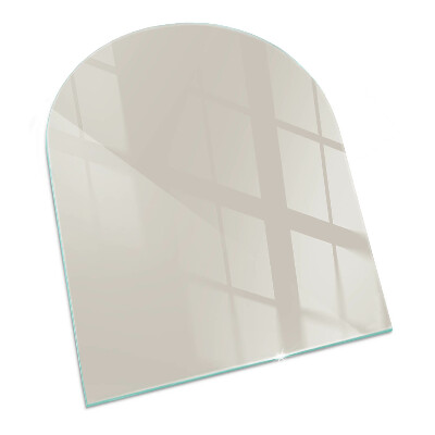 Placa protectora suelo estufa semi-ovalada Color Crema Claro